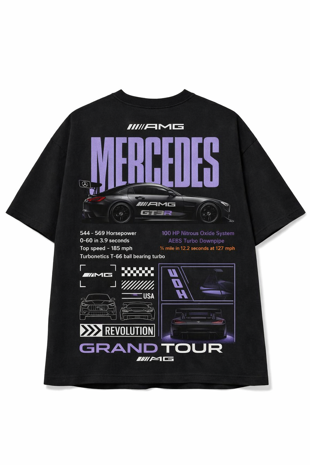 black AMG GT3R T-shirt