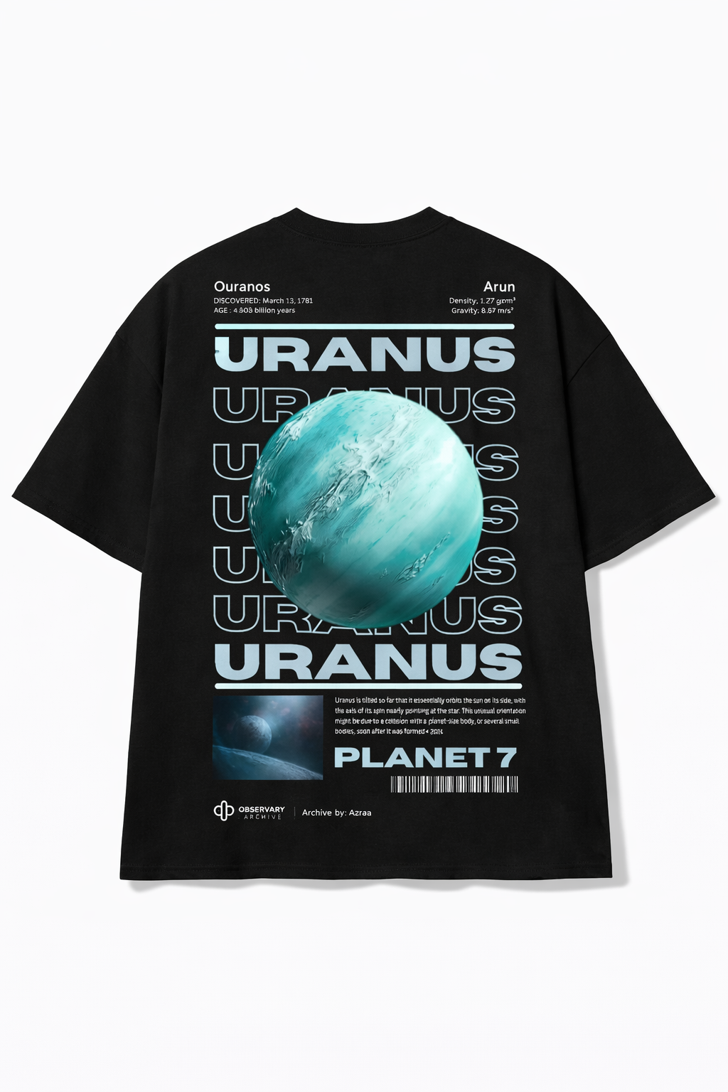 black Uranus T-shirt