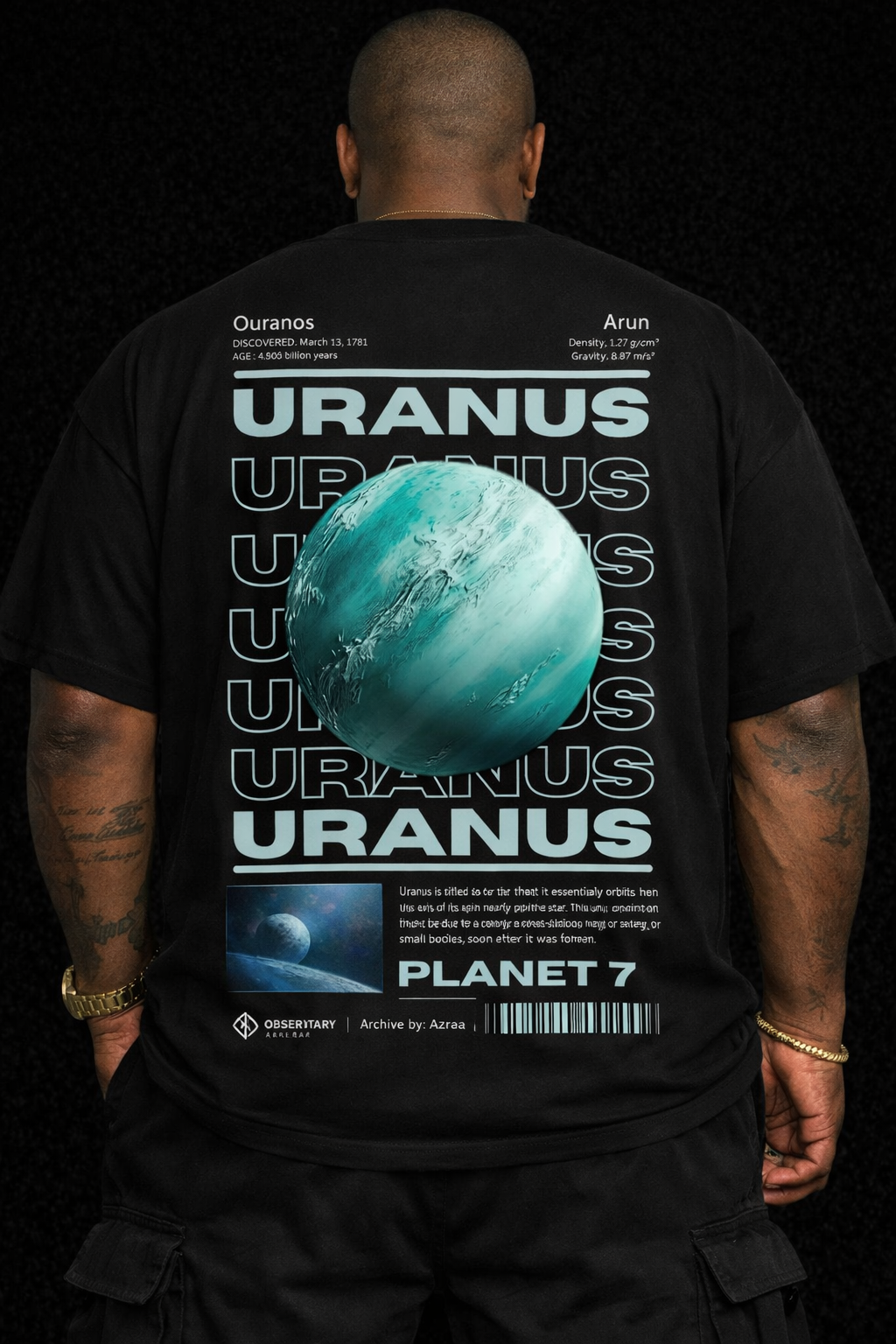 black Uranus T-shirt